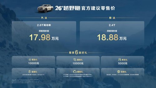 中国皮卡与英歌战舞跨界联动,2026款长城炮正式上市