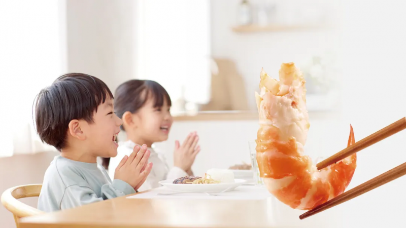 一米八熟冻金钱虾,以